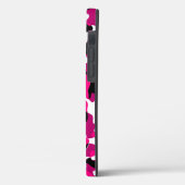 Coques Case-Mate iPhone camo noir rose et blanc (Verso / Gauche)