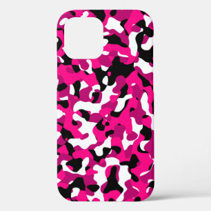 Case-Mate iPhone Case camo noir rose et blanc