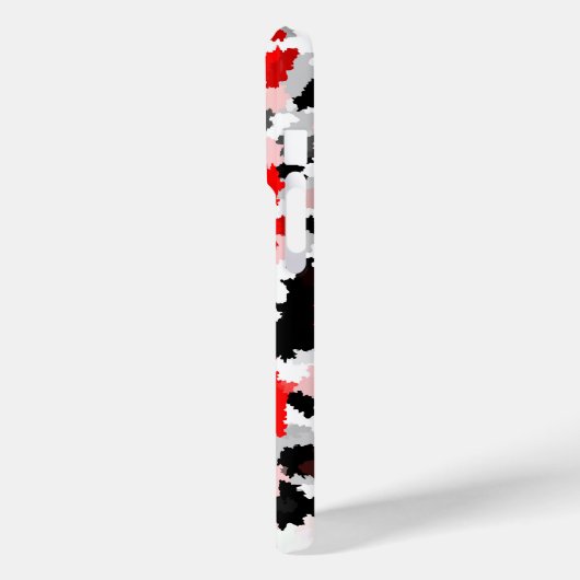 Coques Case-Mate iPhone Camo noir rouge noir noir Conception abstraite (Verso / Gauche)