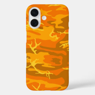 Coques iPhone 16 Camo orange