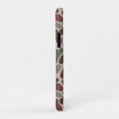 Coques Case-Mate iPhone Camo Rétro (rouge vert) (Dos/Droite)
