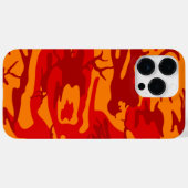 Coques Case-Mate iPhone Camo rouge lave (Verso (horizontal))