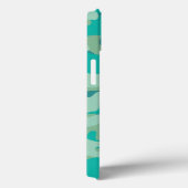 Coques Case-Mate iPhone Camo turquoise et bleu (Verso / Droite)