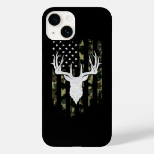 Coque Pour iPhone 14 Camo Us Drapeau Cerf Elk Buck Camoflage Chasse