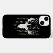 Coques Case-Mate iPhone Camo Us Drapeau Cerf Elk Buck Camoflage Chasse (Verso (horizontal))
