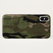 Coques Case-Mate iPhone Camo vert affligé (Dos (Horizontal))