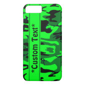 Coques Case-Mate iPhone Camo vert Alien avec texte personnalisé (Dos)