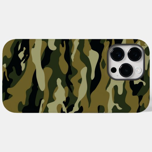 Coques Case-Mate iPhone Camo vert foncé (Verso (horizontal))