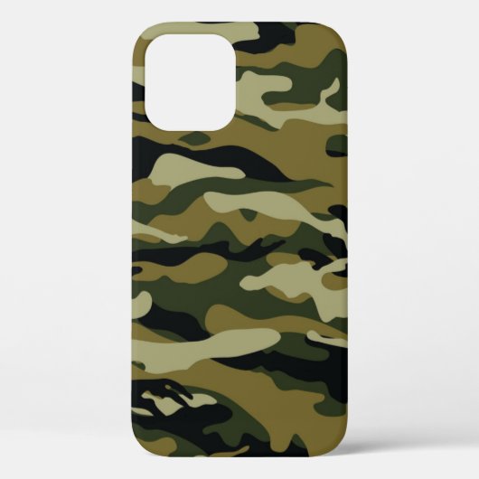 Coques Case-Mate iPhone Camo vert foncé (Verso)