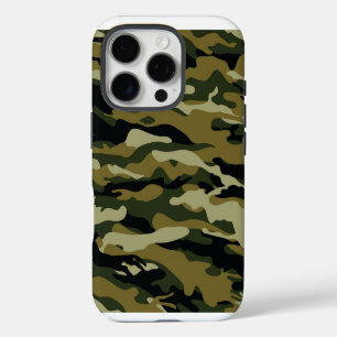 Coques iPhone 16 Pro Camo vert foncé