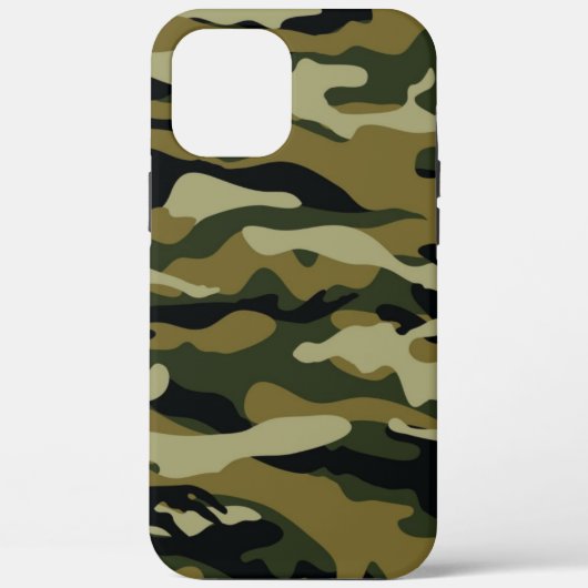 Coques Case-Mate iPhone Camo vert foncé (Verso)