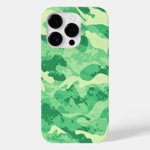 Coque Pour iPhone 14 Pro Camo Vert Hybride