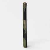 Coques Case-Mate iPhone Camo vert militaire avec l'étiquette de chien (Dos/Gauche)