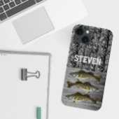 Coques Case-Mate iPhone Camo Walleye Nom de pêche Hommes Cool sportif