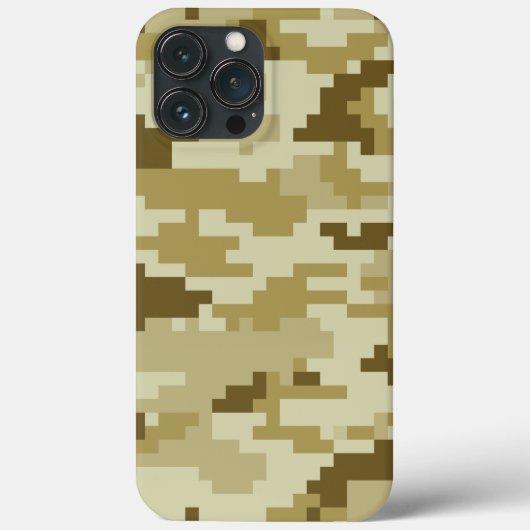 Coques Case-Mate iPhone Camouflage 8 bits pour désert numérique / Camo (Verso)