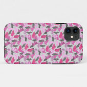 Coques Case-Mate iPhone Camouflage animal Silhouette rose (Dos (Horizontal))