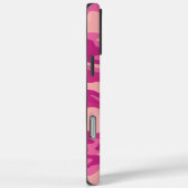 Coques Case-Mate iPhone Camouflage armée Monogramme rose (Verso / Droite)