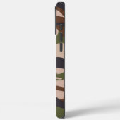 Coques Case-Mate iPhone Camouflage Armée Monogramme Vert Brown (Verso / Gauche)