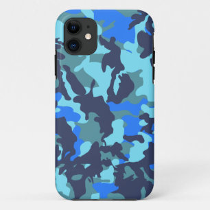 Coques Pour iPhone Camouflage bleu