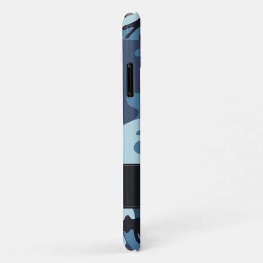 Coques Case-Mate iPhone Camouflage bleu (Dos/Droite)