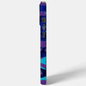 Coques Case-Mate iPhone Camouflage bleu foncé et violet (Verso / Gauche)