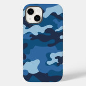 Coques Case-Mate iPhone Camouflage bleu mignon (Verso)