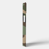 Coques Case-Mate iPhone Camouflage Bois Camo Kaki Tan Noir Monogramme (Verso / Droite)