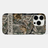 Coques Case-Mate iPhone Camouflage Branches de Forêt Personnalisé (Verso (horizontal))