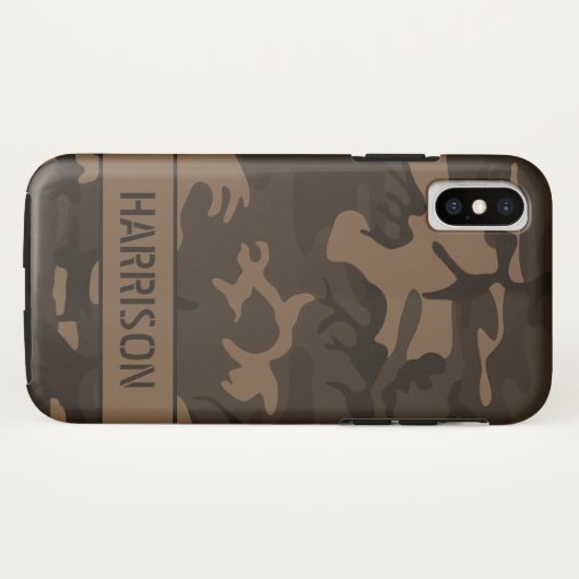 Coques Case-Mate iPhone Camouflage Brown (Dos (Horizontal))