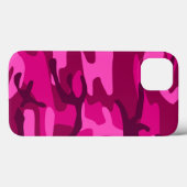 Coques Case-Mate iPhone Camouflage Camouflage Fuchsia rose chaud Motif (Verso (horizontal))