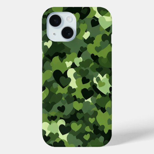 Coques Case-Mate iPhone Camouflage cardiaque (Verso)