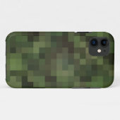 Coques Case-Mate iPhone camouflage carré vert (Dos (Horizontal))