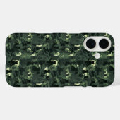 Coques Case-Mate iPhone Camouflage de chat vert foncé (Verso (horizontal))