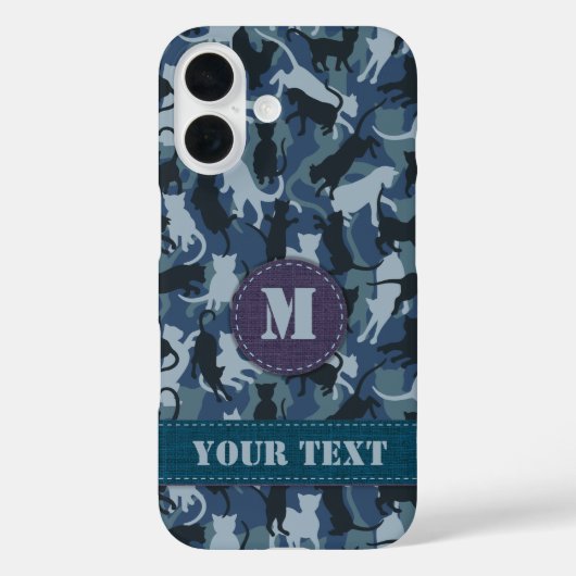 Coques Case-Mate iPhone Camouflage de la Marine des Chats (Verso)