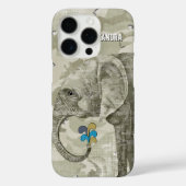 Coques Case-Mate iPhone Camouflage d'éléphants personnalisé (Verso)