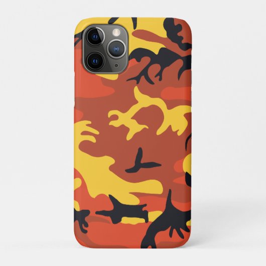 Coques Case-Mate iPhone Camouflage d'Orange (Dos)