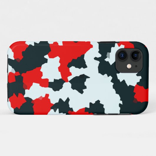 Coques Case-Mate iPhone Camouflage en mosaïque Abstraite géométrique irrég (Dos (Horizontal))