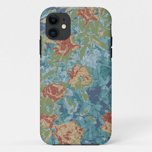 Coques Case-Mate iPhone Camouflage et fleurs (Dos)