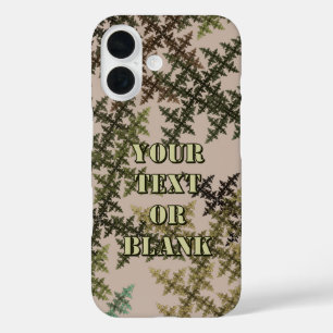 Coques iPhone 16 Camouflage fractal - Été