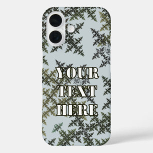 Coques iPhone 16 Camouflage fractal - Hiver