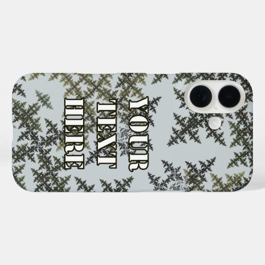 Coques Case-Mate iPhone Camouflage fractal - Hiver (Verso (horizontal))