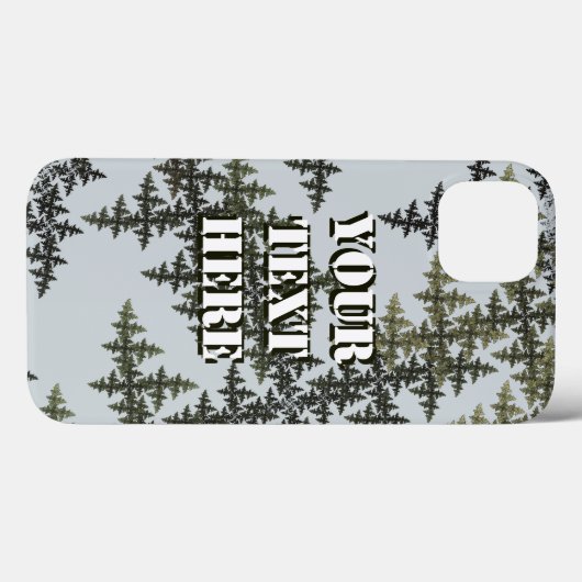 Coques Case-Mate iPhone Camouflage fractal - Hiver (Verso (horizontal))