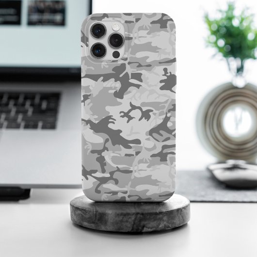 Coques Case-Mate iPhone Camouflage gris neige d'hiver, Militaire, Armée