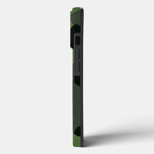 Coques Case-Mate iPhone camouflage gris vert foncé no.14 imprimer (Verso / Gauche)