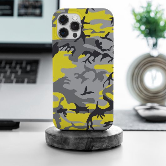 Coques Case-Mate iPhone Camouflage jaune et gris, Militaire, Armée