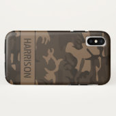 Coques Case-Mate iPhone Camouflage Marron (Dos (Horizontal))