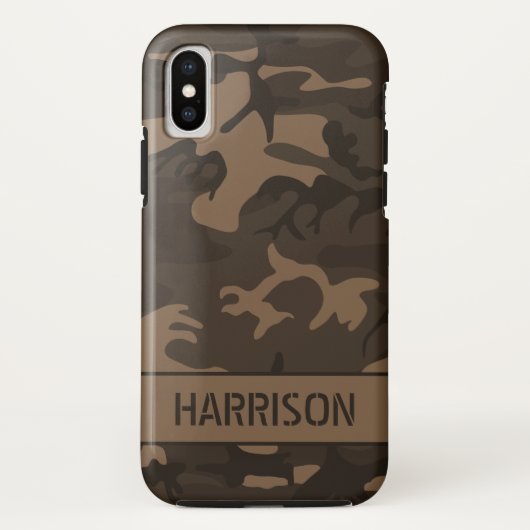 Coques Case-Mate iPhone Camouflage Marron (Dos)