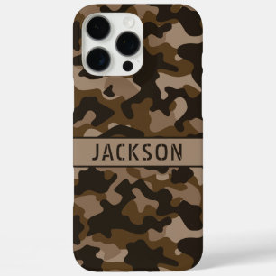 Coques iPhone 16 Pro Max Camouflage Marron Personnalisé