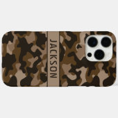 Coques Case-Mate iPhone Camouflage Marron Personnalisé (Verso (horizontal))