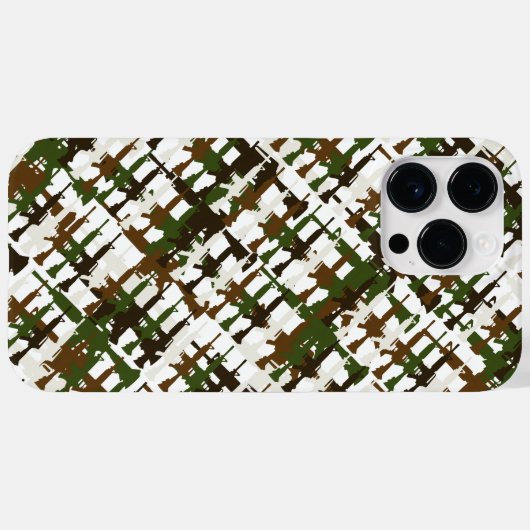 Coques Case-Mate iPhone Camouflage militaire Fusils Cool Camo GI Style (Verso (horizontal))